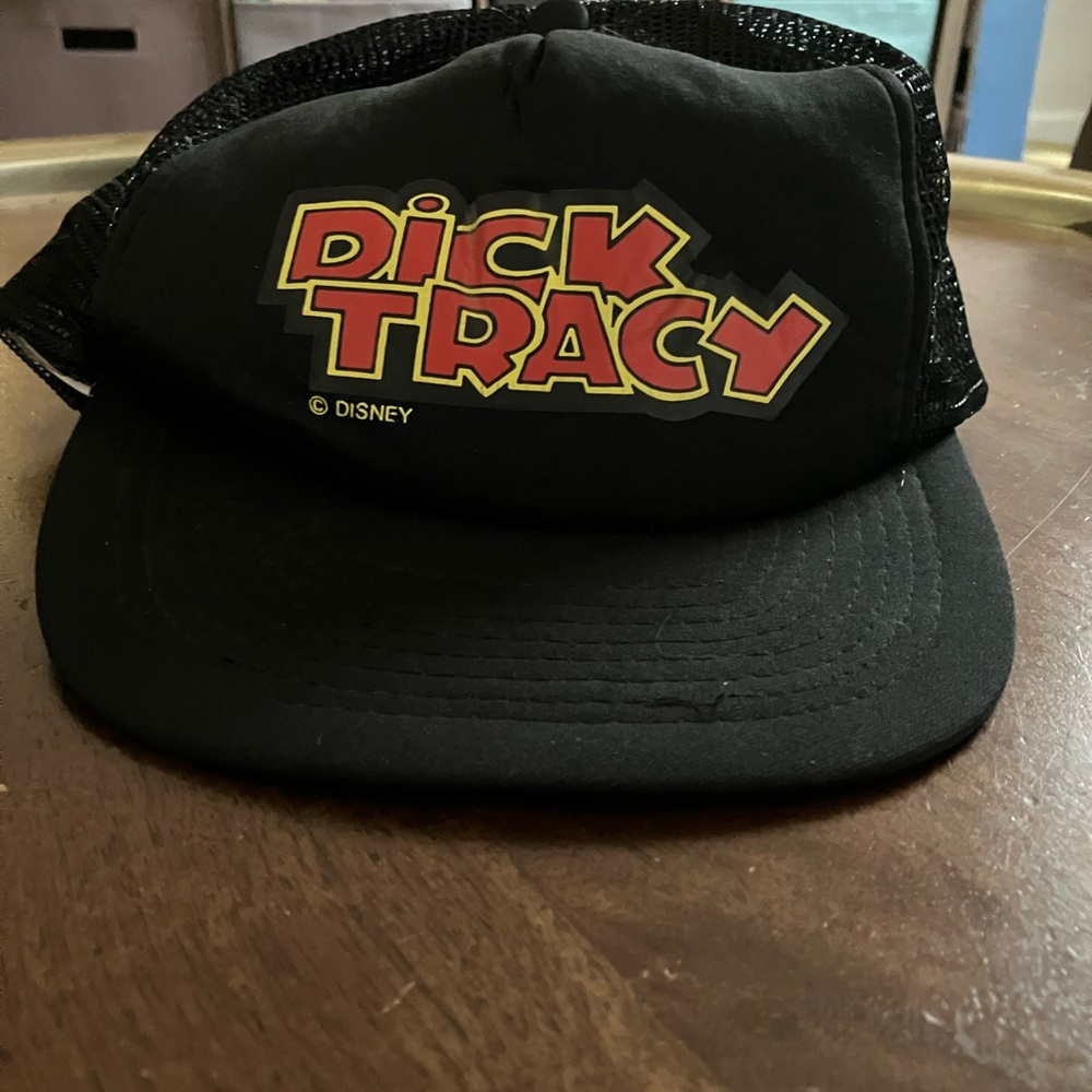 Vintage 90s Dick Tracy Movie Promo Walt Disney Snapback Trucker Hat Cap